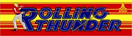 Arcade Cabinet Marquee for Rolling Thunder.