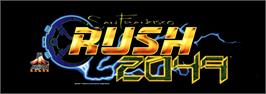 Arcade Cabinet Marquee for San Francisco Rush 2049.