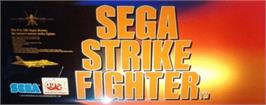 Arcade Cabinet Marquee for Sega Strike Fighter.