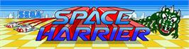 Arcade Cabinet Marquee for Space Harrier.