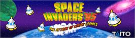 Arcade Cabinet Marquee for Space Invaders '95: The Attack Of Lunar Loonies.