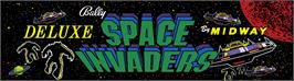 Arcade Cabinet Marquee for Space Invaders Deluxe.
