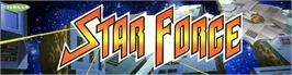 Arcade Cabinet Marquee for Star Force.