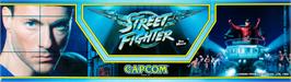 Arcade Cabinet Marquee for Street Fighter: The Movie.