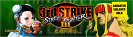 Arcade Cabinet Marquee for Street Fighter III 3rd Strike: Fight for the Future.