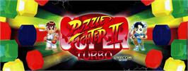 Arcade Cabinet Marquee for Super Puzzle Fighter II X.