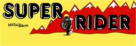 Arcade Cabinet Marquee for Super Rider.