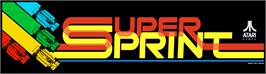 Arcade Cabinet Marquee for Super Sprint.
