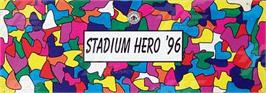 Arcade Cabinet Marquee for Super World Stadium '96.