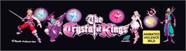 Arcade Cabinet Marquee for The Crystal of Kings.