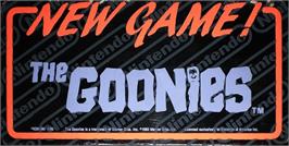 Arcade Cabinet Marquee for The Goonies.