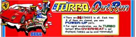Arcade Cabinet Marquee for Turbo Out Run.