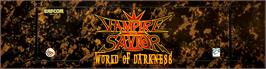 Arcade Cabinet Marquee for Vampire Savior: The Lord of Vampire.