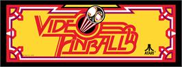 Arcade Cabinet Marquee for Video Pinball.