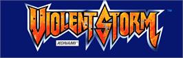 Arcade Cabinet Marquee for Violent Storm.