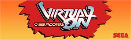 Arcade Cabinet Marquee for Virtual On Cyber Troopers.