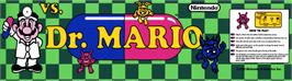Arcade Cabinet Marquee for Vs. Dr. Mario.