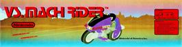 Arcade Cabinet Marquee for Vs. Mach Rider.