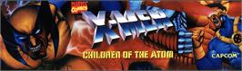 Arcade Cabinet Marquee for X-Men: Children of the Atom.