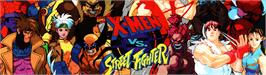 Arcade Cabinet Marquee for X-Men Vs. Street Fighter.