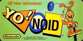 Arcade Cabinet Marquee for Yo! Noid.