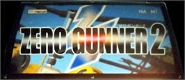 Arcade Cabinet Marquee for Zero Gunner 2.