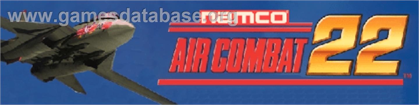 Air Combat 22 - Arcade - Artwork - Marquee