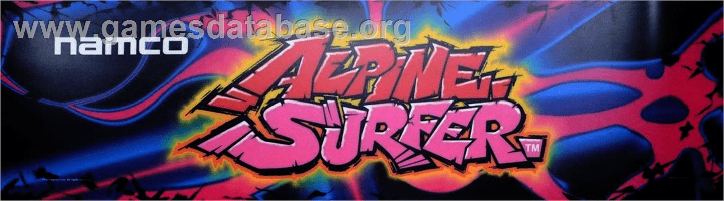 Alpine Surfer - Arcade - Artwork - Marquee