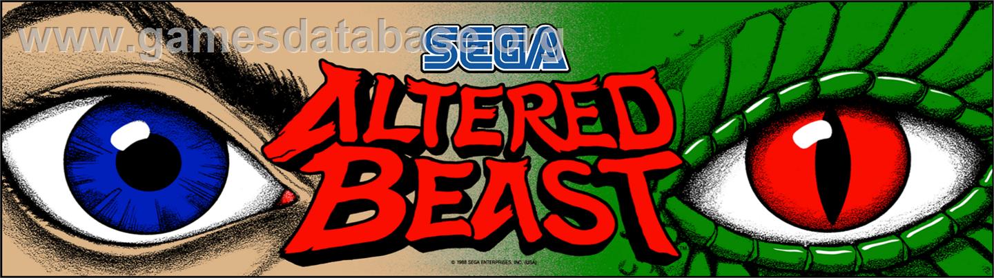 Altered Beast - Arcade - Artwork - Marquee