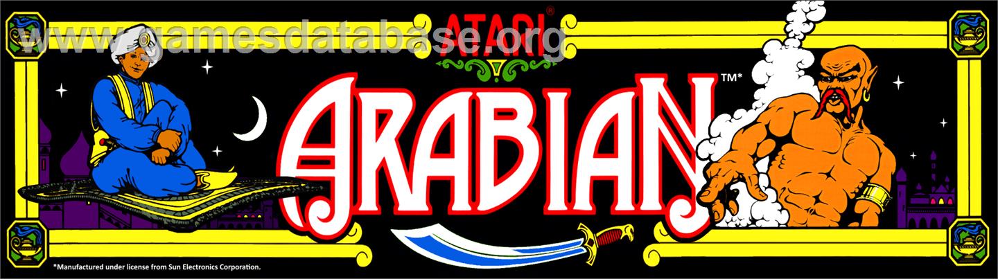 Arabian - Arcade - Artwork - Marquee