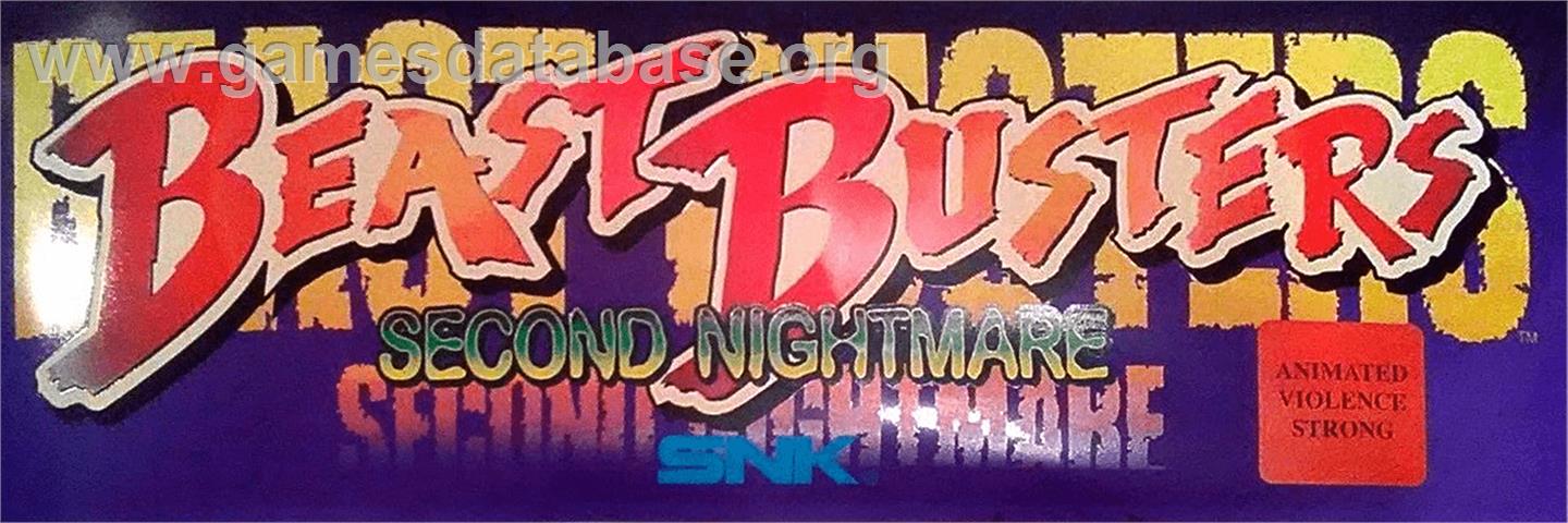 Beast Busters 2nd Nightmare - Arcade - Artwork - Marquee