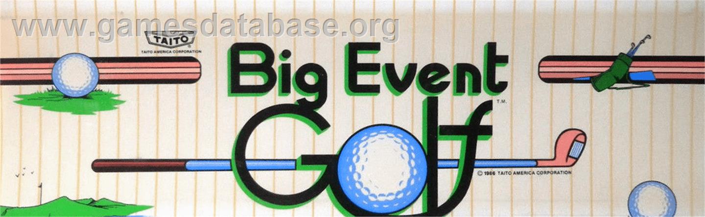 Big Event Golf - Arcade - Artwork - Marquee