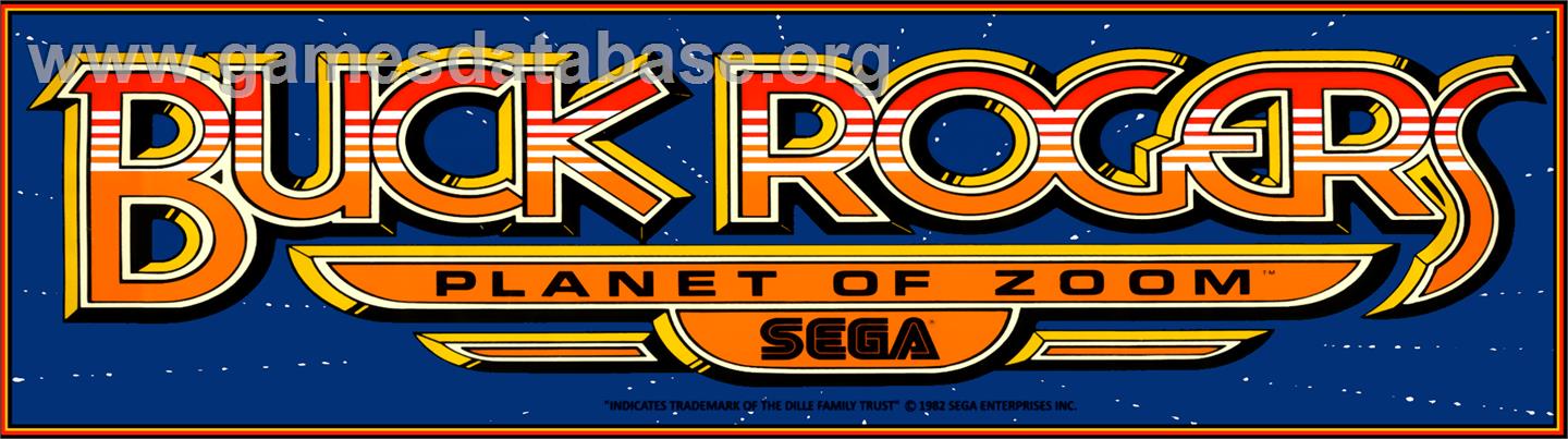 Buck Rogers: Planet of Zoom - Arcade - Artwork - Marquee