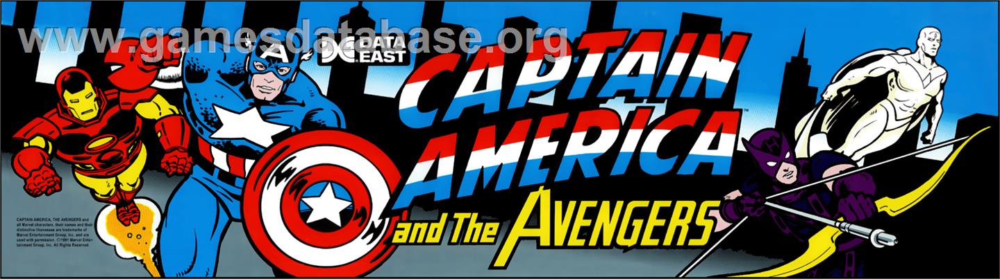 Captain America and The Avengers - Arcade - Artwork - Marquee