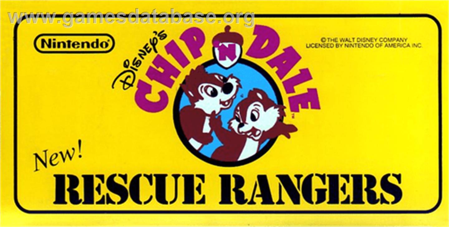 Chip'n Dale: Rescue Rangers - Arcade - Artwork - Marquee