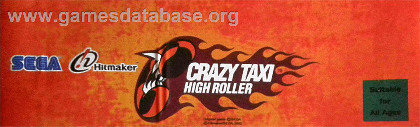 Crazy Taxi High Roller - Arcade - Artwork - Marquee