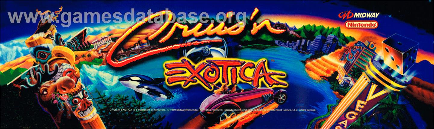 Cruis'n Exotica - Arcade - Artwork - Marquee
