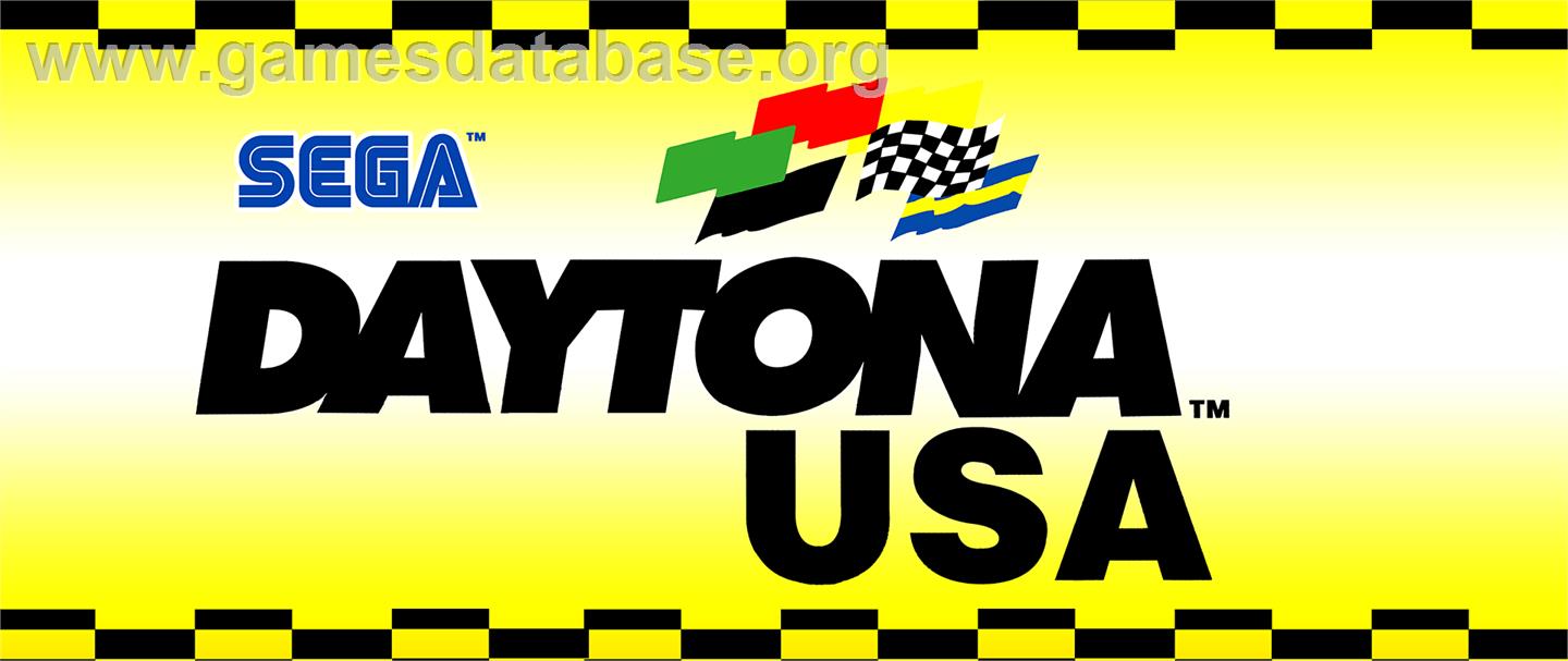 Daytona USA Deluxe '93 - Arcade - Artwork - Marquee