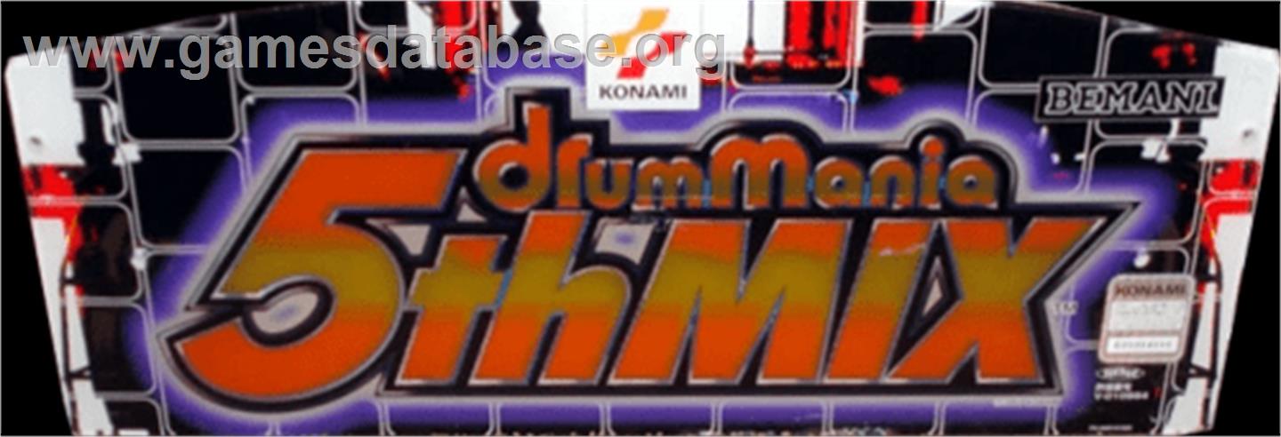 DrumMania 5th Mix - Arcade - Artwork - Marquee