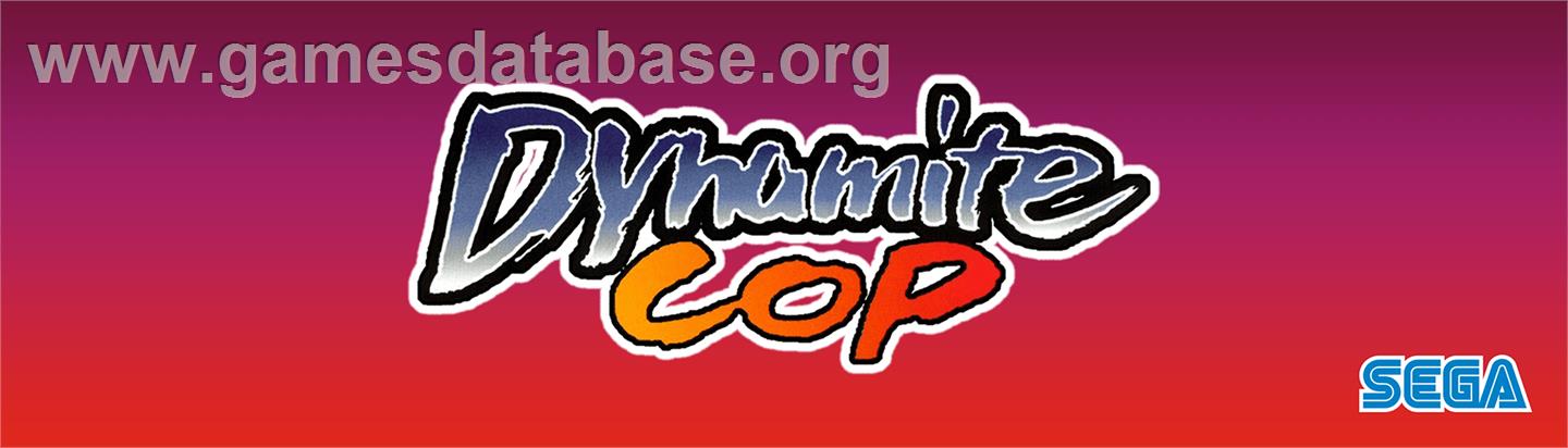 Dynamite Cop - Arcade - Artwork - Marquee