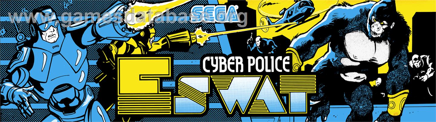E-Swat - Cyber Police - Arcade - Artwork - Marquee