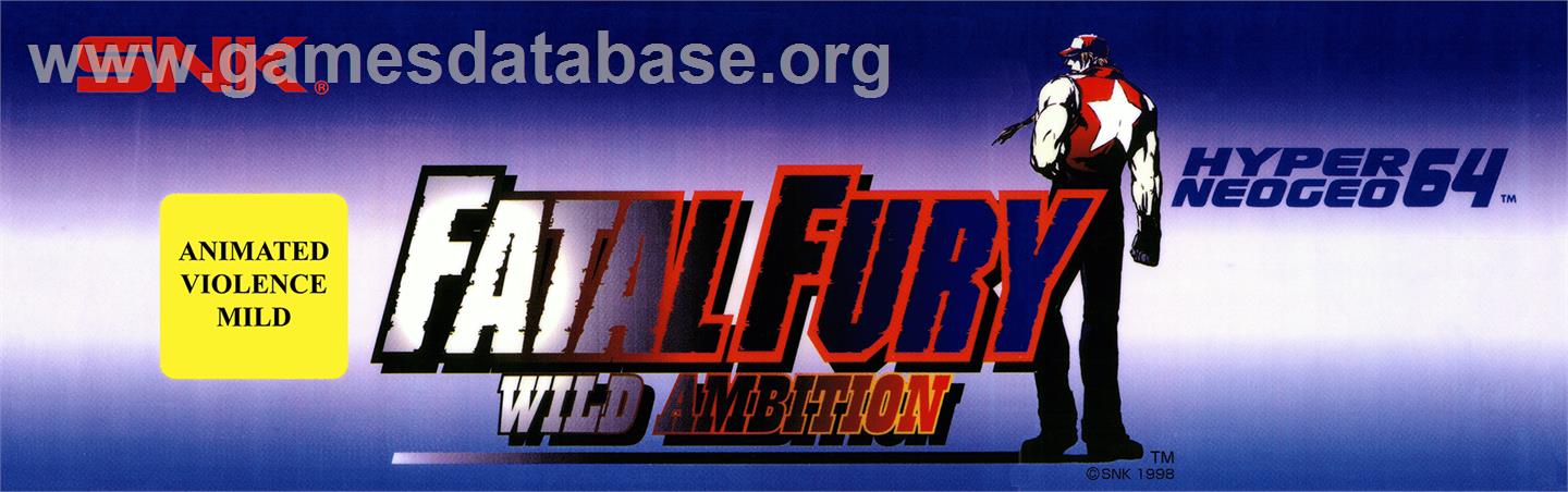 Fatal Fury: Wild Ambition - Arcade - Artwork - Marquee