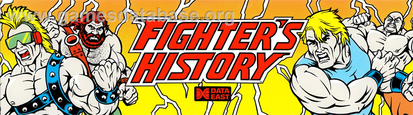 Fighter's History - Arcade - Artwork - Marquee