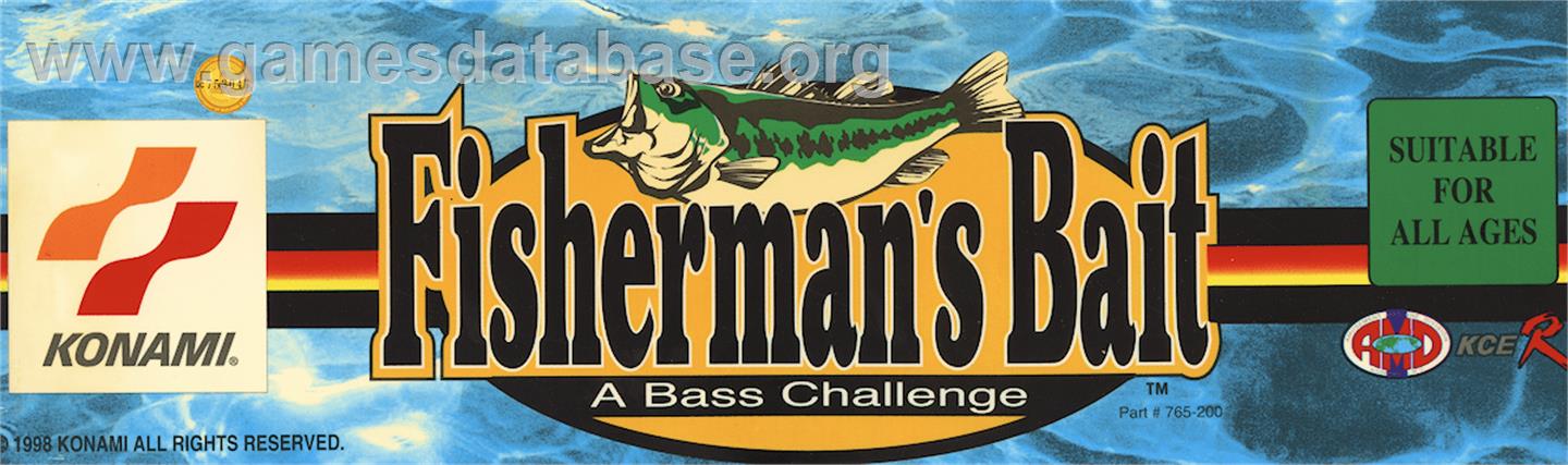 Fisherman's Bait - A Bass Challenge - Arcade - Artwork - Marquee