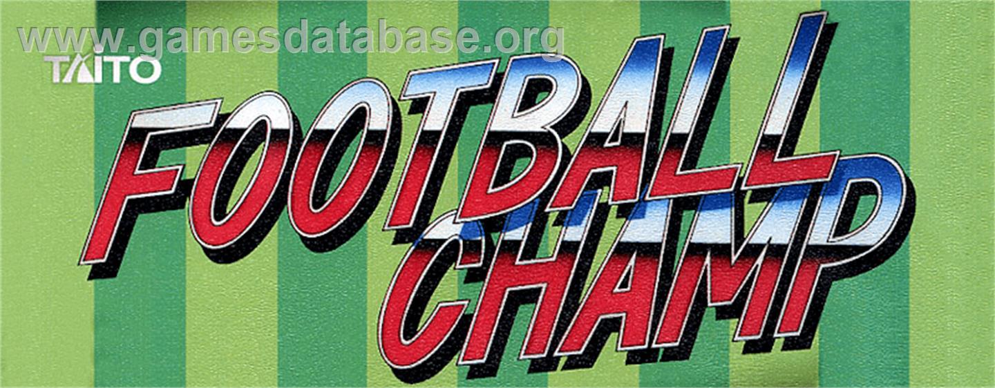 Football Champ - Arcade - Artwork - Marquee