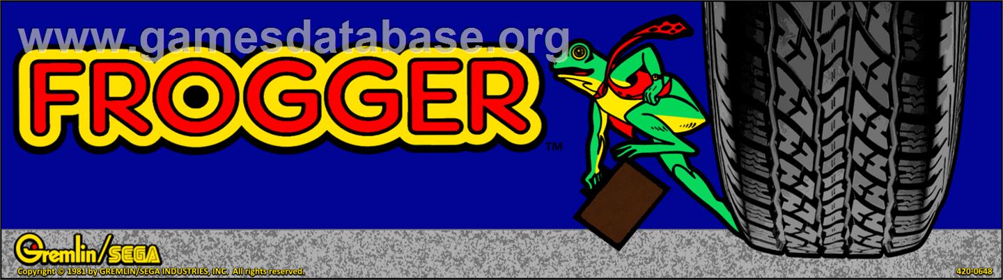 Frogger - Arcade - Artwork - Marquee