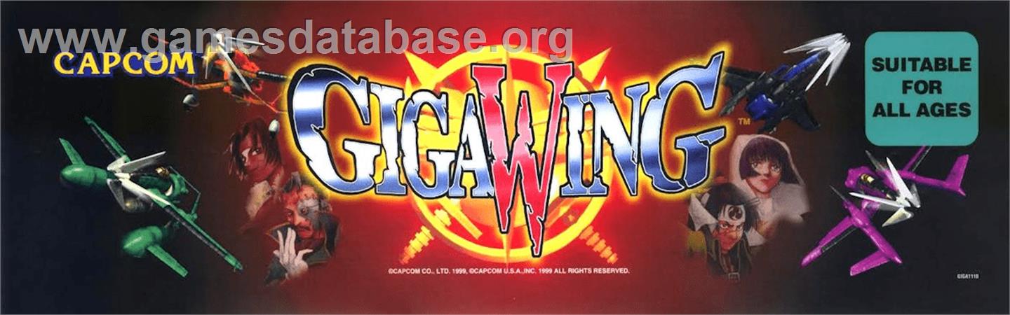 Giga Wing - Arcade - Artwork - Marquee