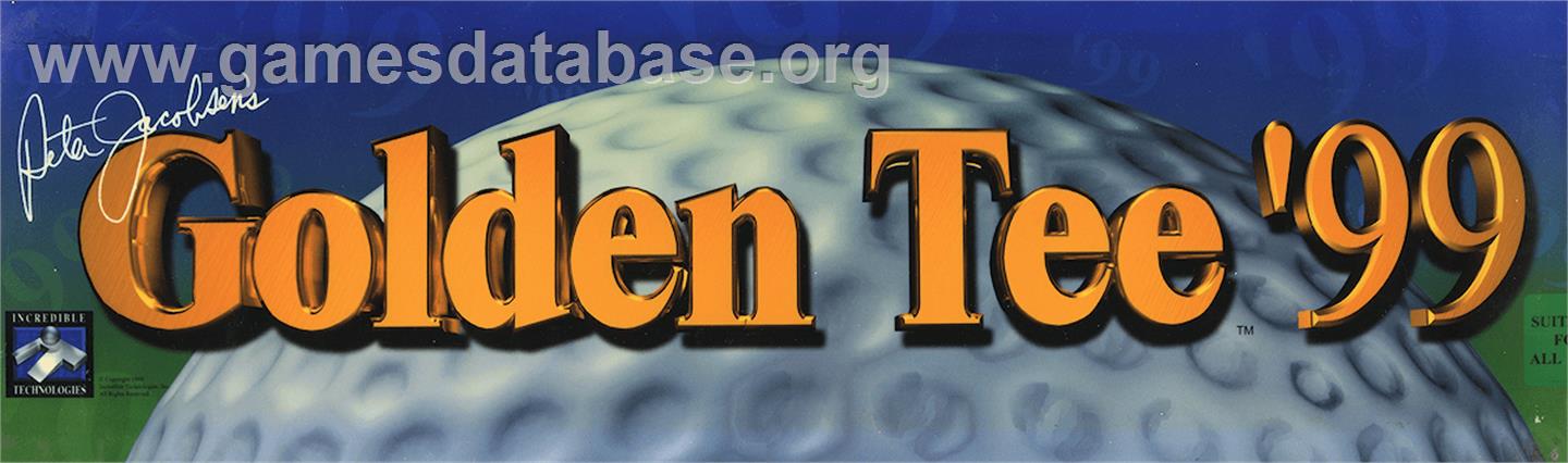 Golden Tee '99 - Arcade - Artwork - Marquee