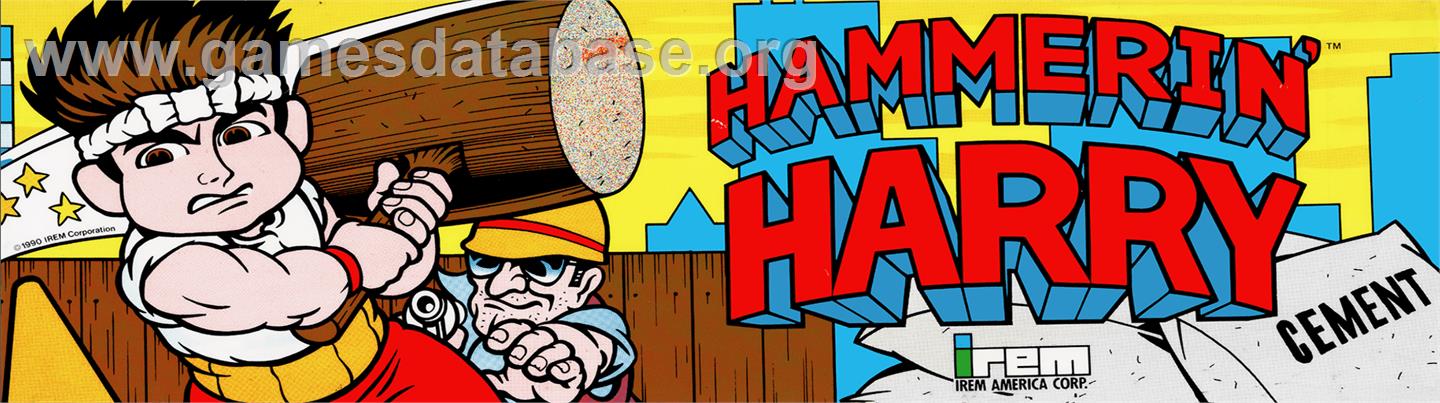 Hammerin' Harry - Arcade - Artwork - Marquee