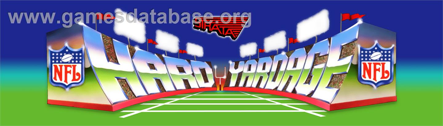 Hard Yardage - Arcade - Artwork - Marquee